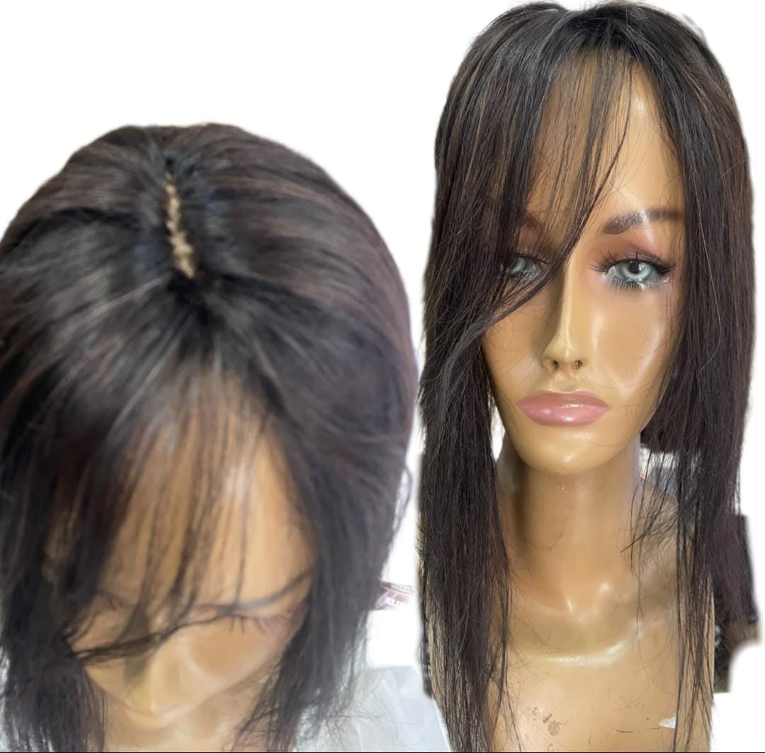 Topo Franjão Cabelo Humano (50 cm) - Imagem 5