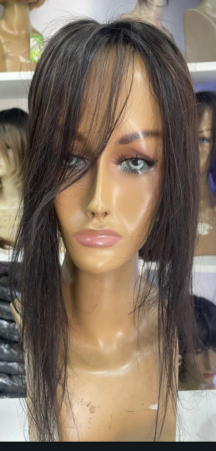 Topo Franjão Cabelo Humano (50 cm) - Imagem 3